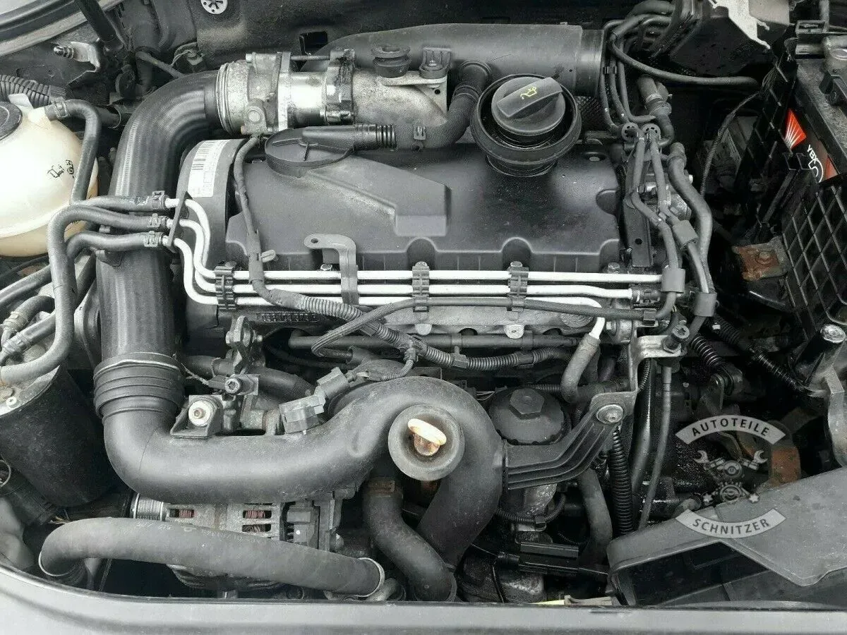 MOTOR VW GOLF PASSAT SKODA OCTAVIA SEAT LEON A3 1.9 TDI BKC BLS - Bild 1