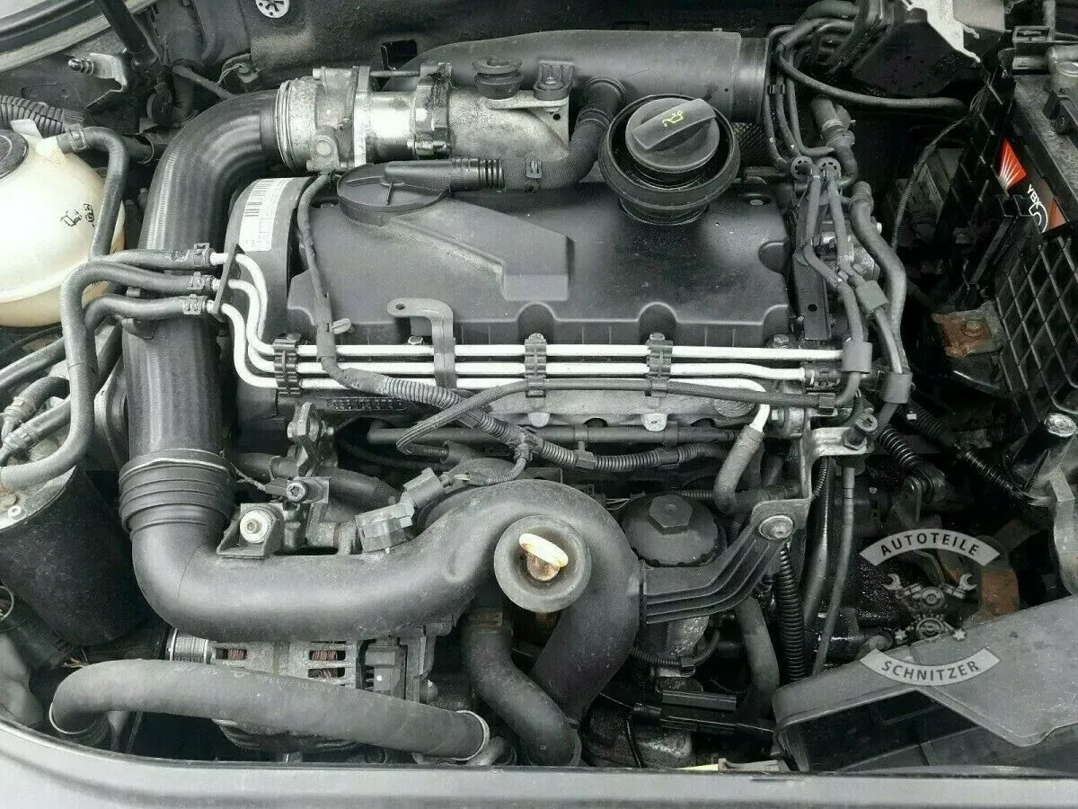 MOTOR VW GOLF PASSAT SKODA OCTAVIA SEAT LEON A3 1.9 TDI BKC BLS - Bild 1