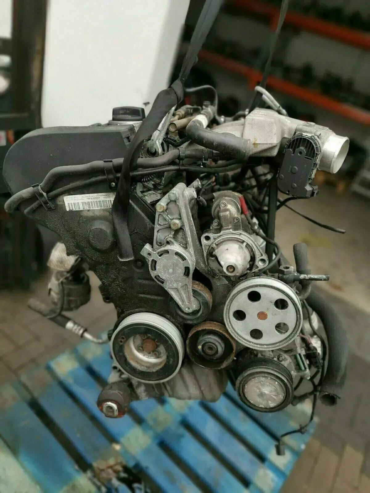 Engine Motor Audi A4 1.8 Turbo BFB 163PS 116TKM KOMPLETT+VERSAND - Bild 1